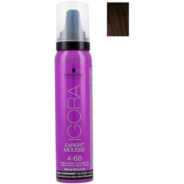 Фото - Фарба для волосся Schwarzkopf Prof. 4-68 Семіперманентний відтіночний мус IGORA Expert Mousse 100 мл (4045787292077)