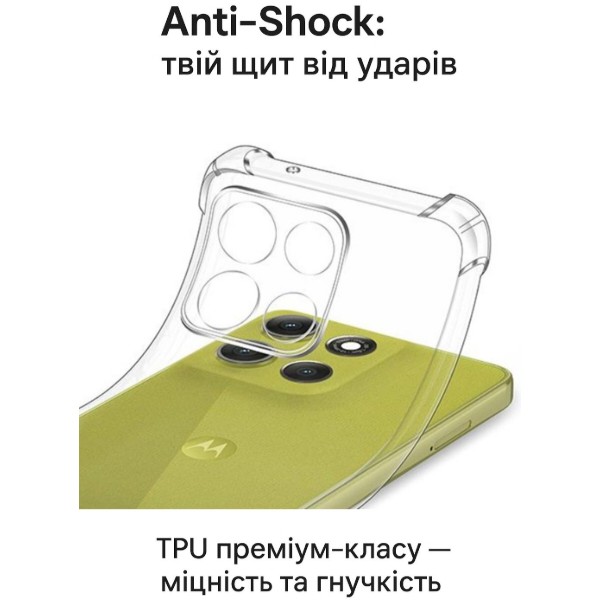 Фото - Чохол для смартфону BeCover for Motorola Moto G86 Clear (713803)