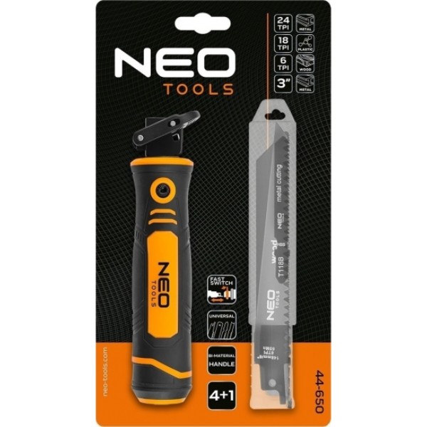 Фото - Ножовка Neo Tools 24 TPI, 18 TPI, 6 TP (44-650)