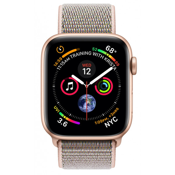 Фото - Смарт-часы Apple Watch Series 4 GPS 40mm Gold Aluminium Case with Pink Sand Sport Loop (MU692GK/A)