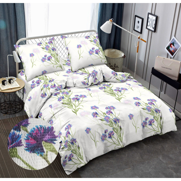 Фото - Комплект постельного белья Zastelli J3754-10 Васильки 145х210 (22187)