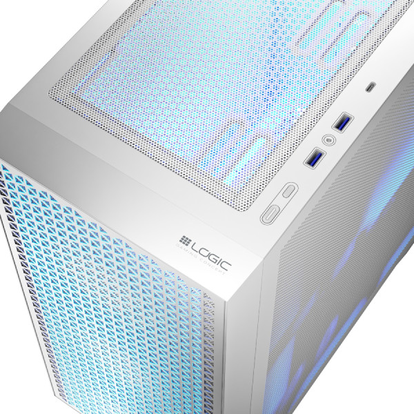 Фото - Корпус Logic Concept DART PRO ARGB MIDI WHITE MESH fans 4x120mm без БП (AT-DART-PRO-ARGB-20)