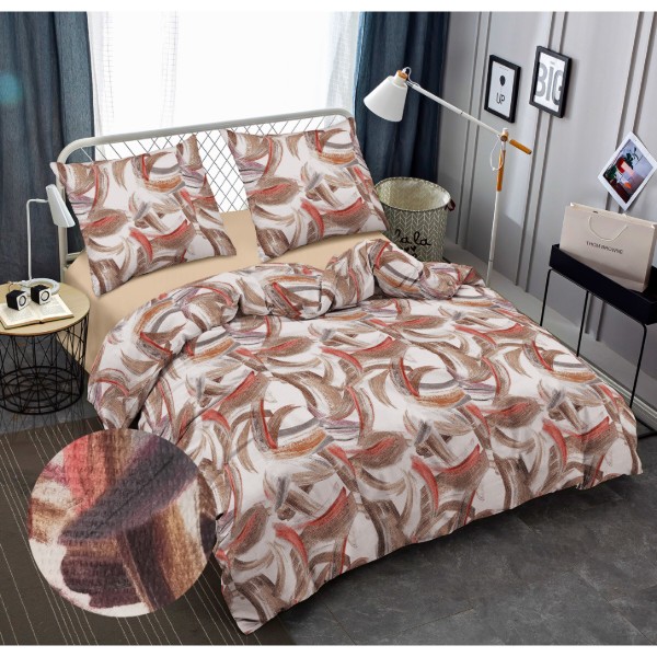 Фото - Комплект постільної білизни Zastelli J3737-12/Beige 145х210 (22259)
