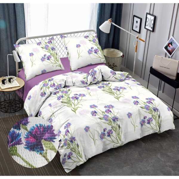Фото - Комплект постельного белья Zastelli J3754-10/Amethyst Orchid жатка 2х145х210 Разноцветный (22272)