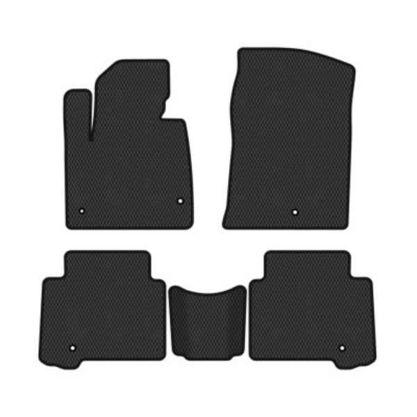 Фото - Коврики ворсовые в салон авто EVAtech Standard для Hyundai Grand Santa FE (NC) 6 seats 2012-2017 3 поколение SUV USA черный кант HY44366C5KH5VEB