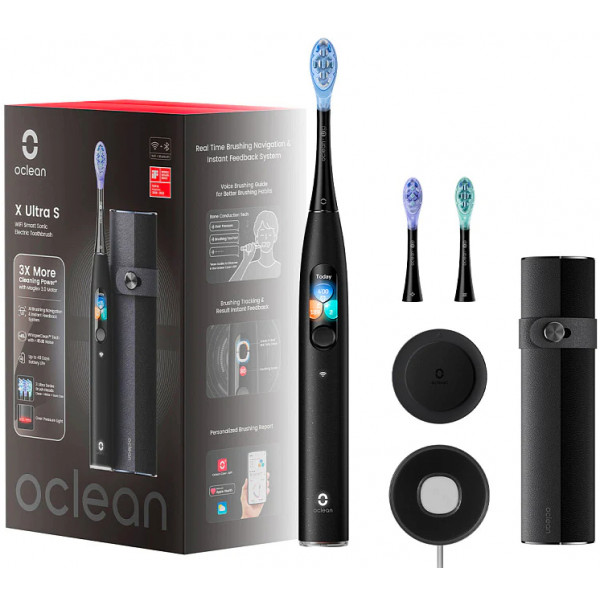 Фото - Зубна щітка електрична Oclean X Ultra Set Black (OLED) (6970810553499)