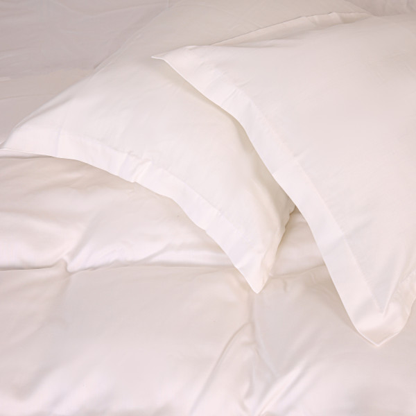 Фото - Простирадло двоспальне MirSon Imperial Tencel №01 White 180х190 см (2200010752953)