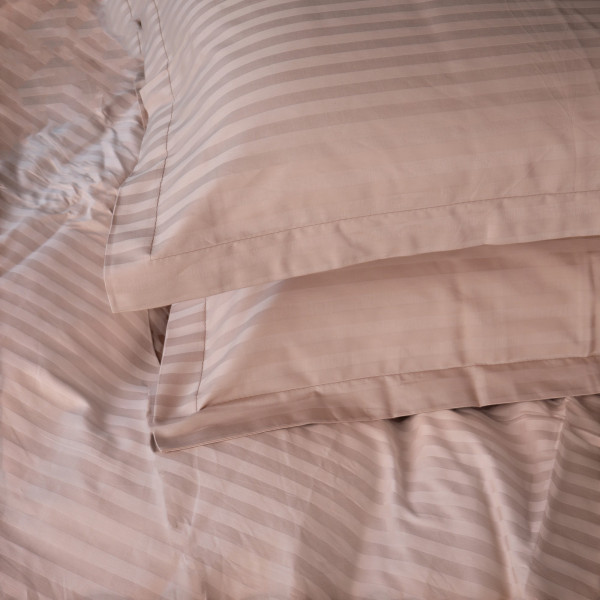 Фото - Комплект постельного белья детский MirSon Satin Stripe 30-0004 Cream 110х140 (2200005246085)