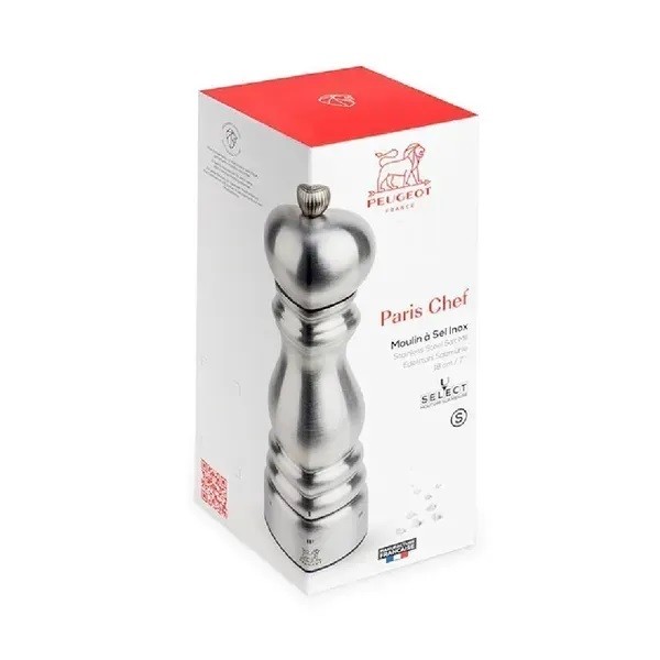 Фото - Млинок для спецій Peugeot для солі U-S 18 см Gray (3248700)