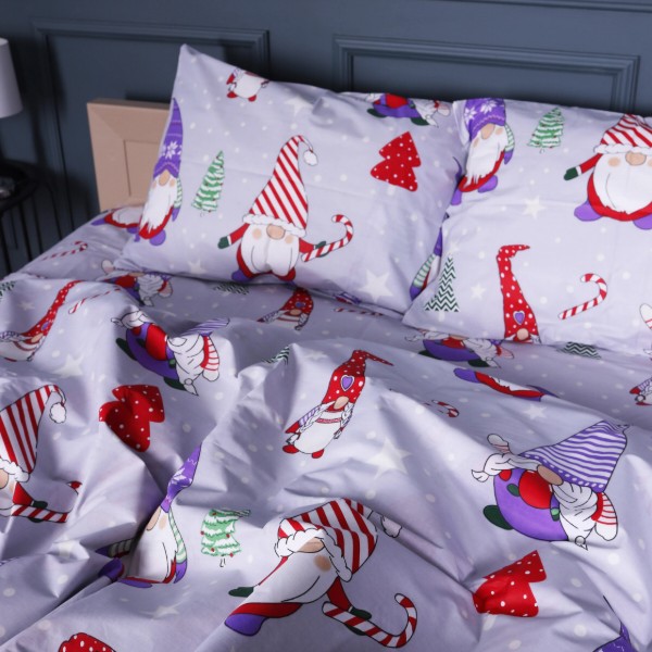 Фото - Комплект постільної білизни MirSon Бязь 17-0683 Holly Jolly 175х210 см (2200010222630)