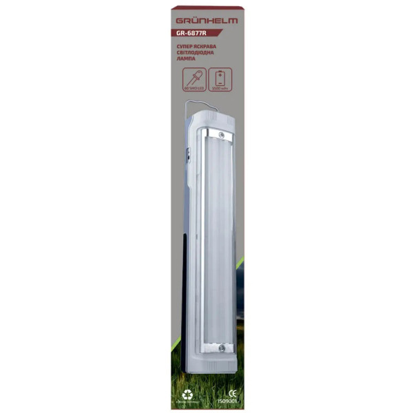 Фото - Ліхтар акумуляторний Grunhelm GR-6877R (60SMD, 4600mAh)