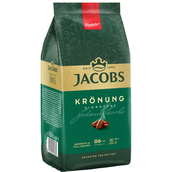 Фото - Кофе в зернах Jacobs Kronung 1000 г