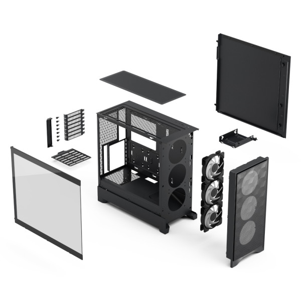 Фото - Корпус Fractal design без БЖ Pop 2 Air Black TG RGB Pop 2 Air Black TG RGB (FD-C-POA2A-03)