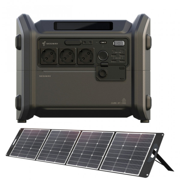 Фото - Зарядна станція універсальна Segway CUBE 1000 + Сонячна панель 2E 250W (AA.13.04.02.0004-SET250) Фото - Зарядна станція універсальна Segway CUBE 1000 + Сонячна панель 2E 250W (AA.13.04.02.0004-SET250)