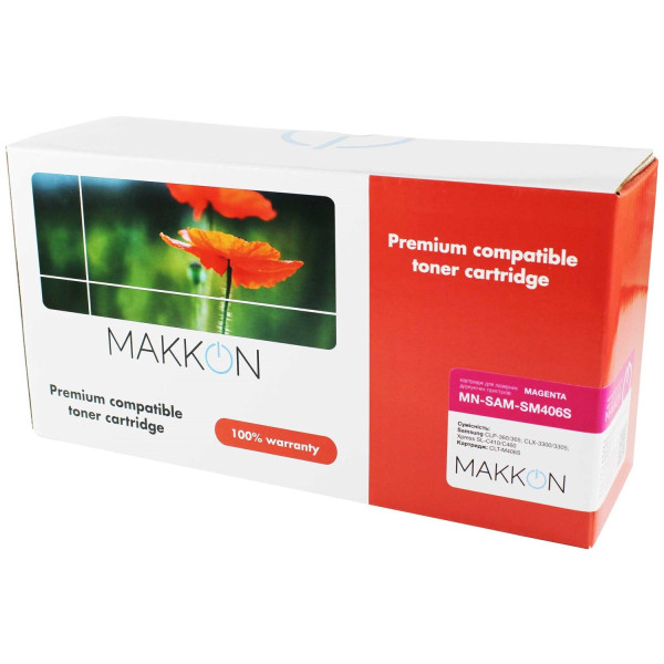 Фото - Картридж-тонер Makkon сумісний аналог Samsung CLT-M406S magenta (MN-SAM-SM406S)