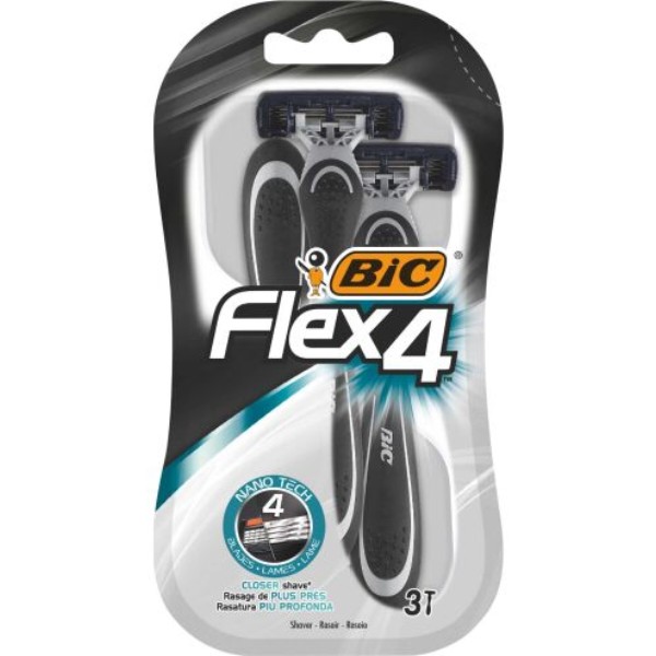 Фото - Станок мужской одноразовый BIC Flex 4 Comfort 3 шт. (3086123220614) Фото - Станок мужской одноразовый BIC Flex 4 Comfort 3 шт. (3086123220614)