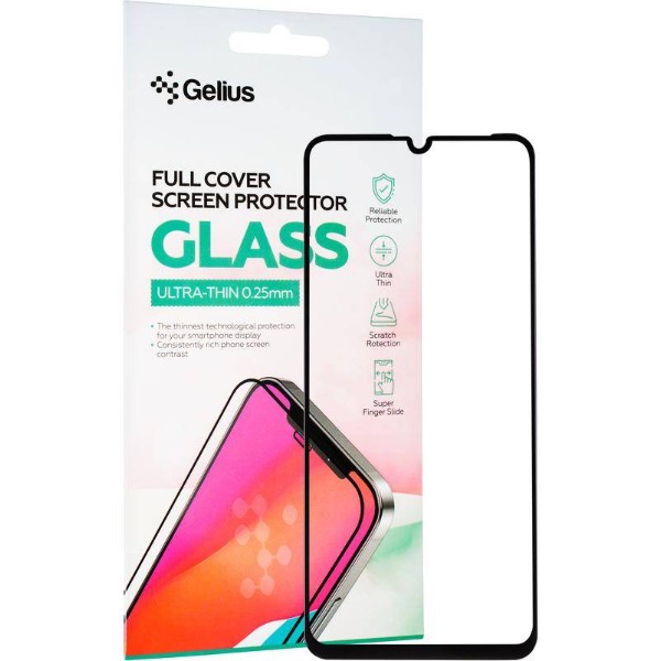 Фото - Защитное стекло для смартфона Gelius Full Cover Ultra-Thin 0.25mm for Xiaomi Redmi 13c/Poco C65 Black (96564)