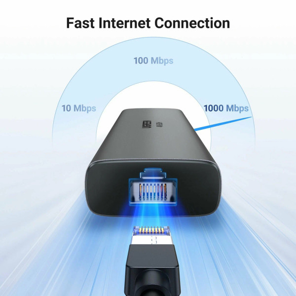 Фото - Хаб USB UGREEN CM512 USB-C to HDMI+2xUSB 3.2+USB-C 3.2+RJ-45+PD Power Converter Gray (45000)