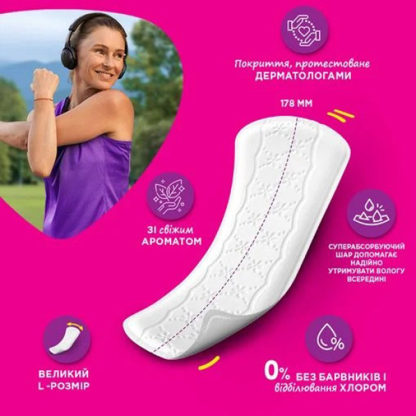 Фото - Прокладки гігієнічні Carefree Plus Large Fresh 36 шт. (3574661487656)