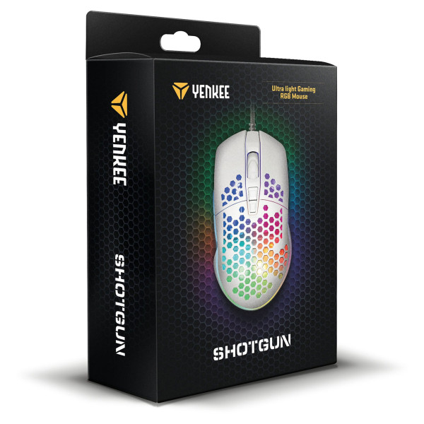 Фото - Миша дротова ігрова YENKEE YMS 3030WE SHOTGUN White