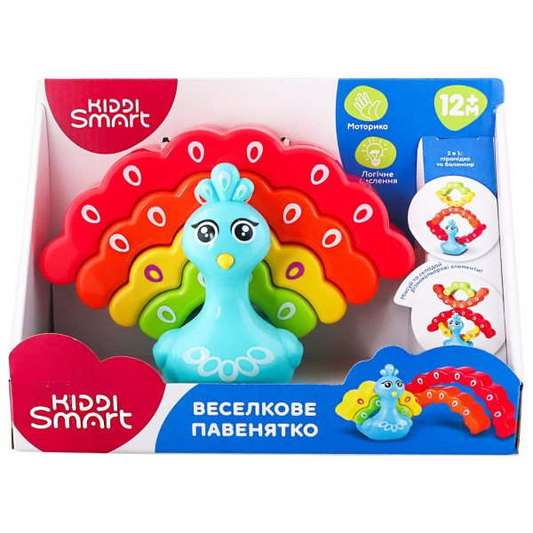 Фото - Балансир Kiddi Smart РАДУЖНЫЙ ПАВЛИНЧИК (4508-KS)
