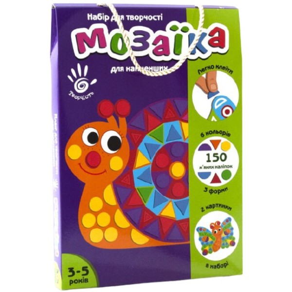 Фото - Стикерная мозаика Vladi Toys мягкая "Улитка" (укр) (VT4511-01)