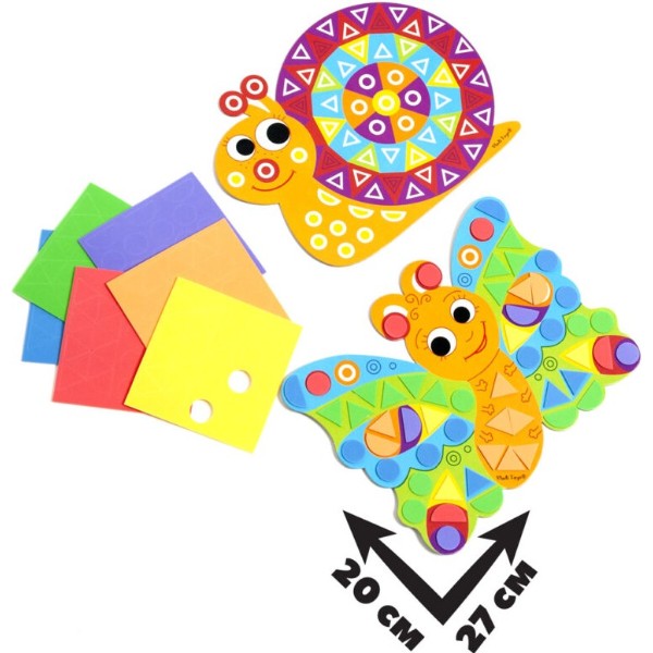 Фото - Стикерная мозаика Vladi Toys мягкая "Улитка" (укр) (VT4511-01)