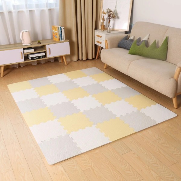 Фото - Коврик-пазл мягкий Kinderkraft Luno Yellow 30 шт. (KKMLUNOYEL0000)