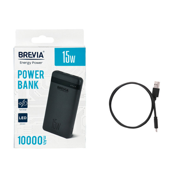 Фото - Батарея мобільна Brevia 10000mAh 15W (45115)