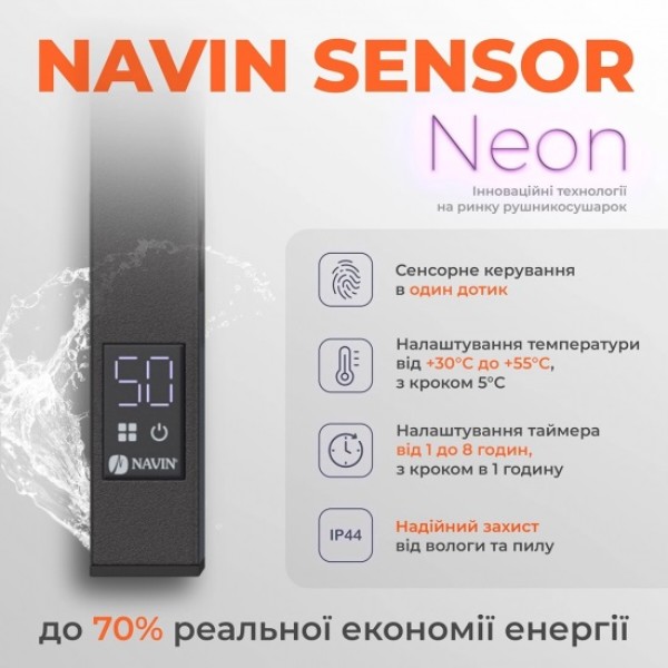 Фото - Полотенцесушитель Navin Авангард 800х480х71 мм (12-228053-4880)