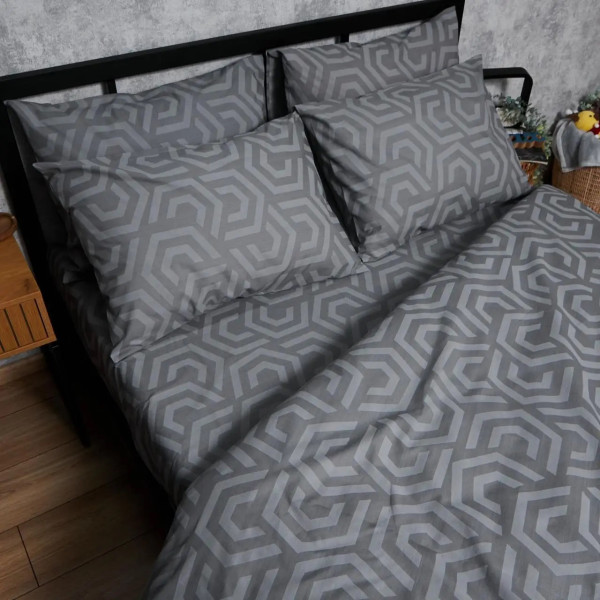 Фото - Комплект постільної білизни Moon&Star Бязь Gold Люкс «Urban Style» 143х210 см нав. 2х40х60 (MS-820007225)