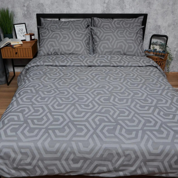 Фото - Комплект постільної білизни Moon&Star Бязь Gold Люкс Urban Style 175х210 нав. 4х70х70 (MS-820007219)