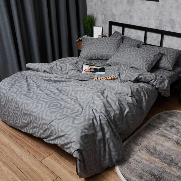 Фото - Комплект постільної білизни Moon&Star Бязь Gold Люкс Urban Style 175х210 нав. 4х70х70 (MS-820007219)