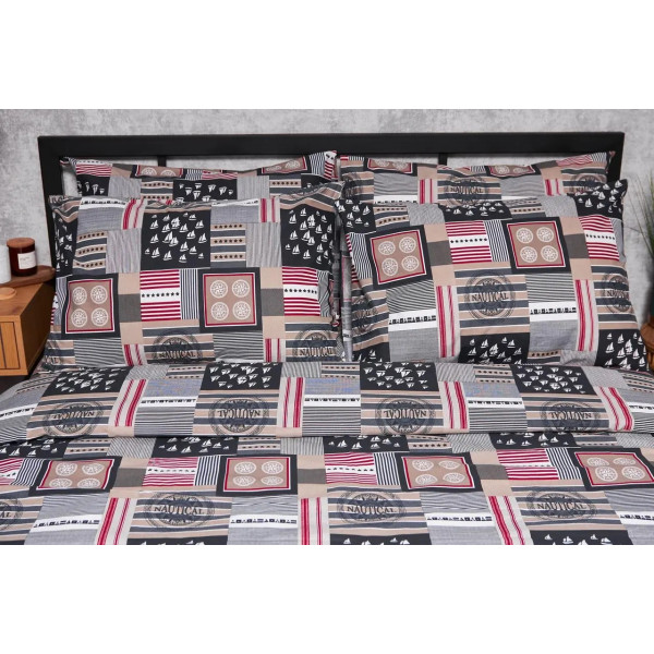 Фото - Комплект постільної білизни Moon&Star Бязь Gold Люкс Nautical 143х210х2 (MS-820003422)