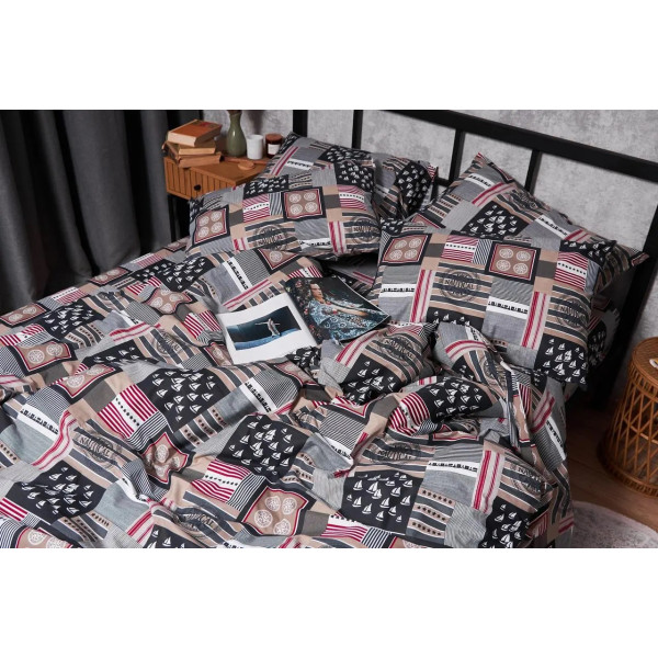 Фото - Комплект постільної білизни Moon&Star Бязь Gold Люкс Nautical 143х210х2 (MS-820003422)