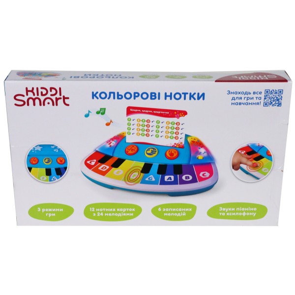 Фото - Интерактивный музыкальный инструмент Kiddi Smart ЦВЕТНЫЕ НОТКИ (4514T-KS)