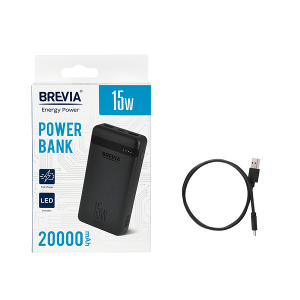 Фото - Батарея мобільна Brevia 20000mAh 15W (45215)