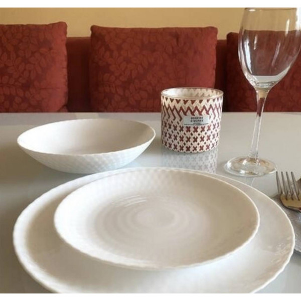 Фото - Столовый сервиз Luminarc Pampille White 19 пр. (Q6158)