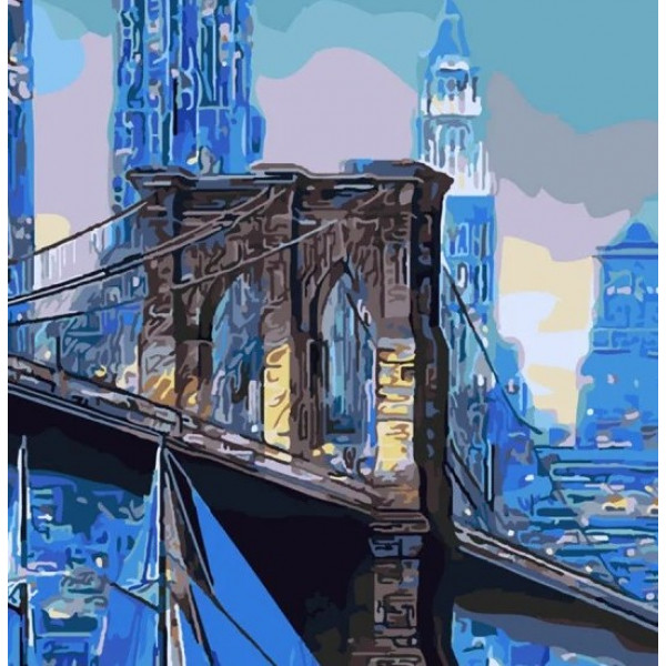 Фото - Картина по номерам Strateg Бруклинский мост 40x50 см (SY6185)