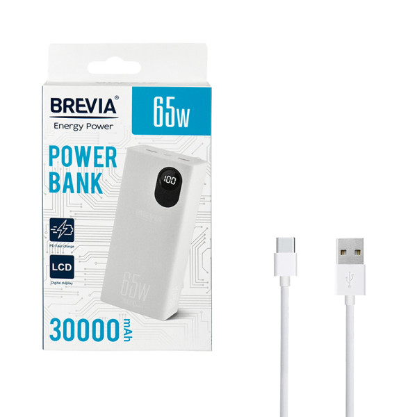 Фото - Батарея мобільна Brevia 30000mAh 65W (45365)