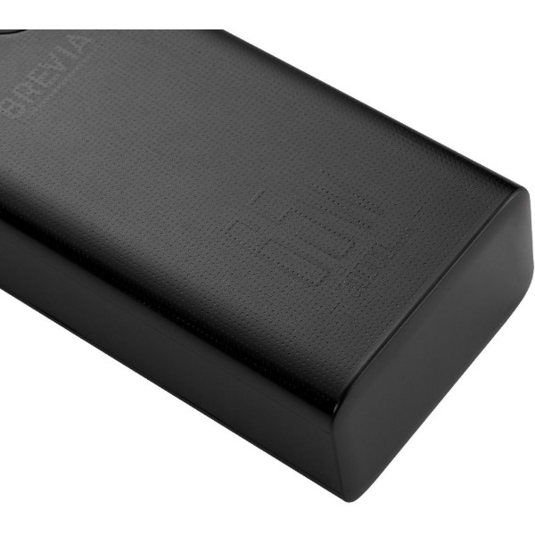 Фото - Батарея мобильная Brevia 30000mAh 65W, Li-Pol, LCD, Black (45365PB)