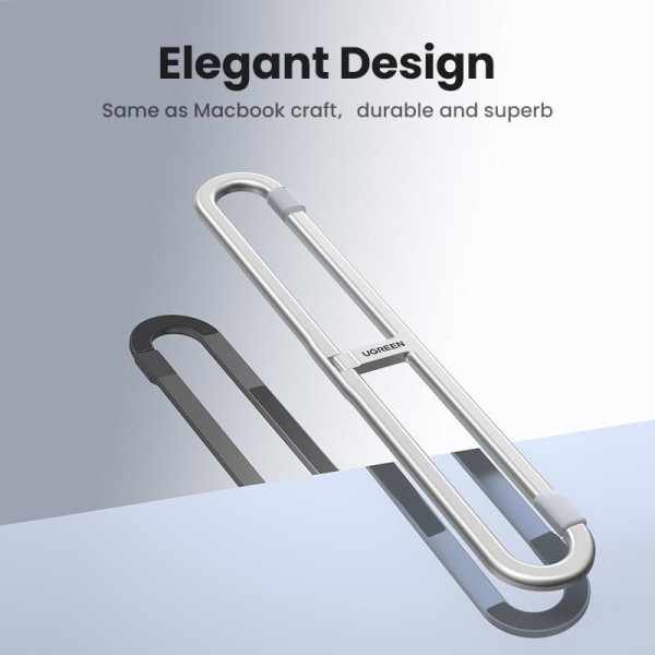 Фото - Підставка під ноутбук UGREEN LP846 Invisible Portable Desktop Laptop Stand 13-16" Silver (45415)