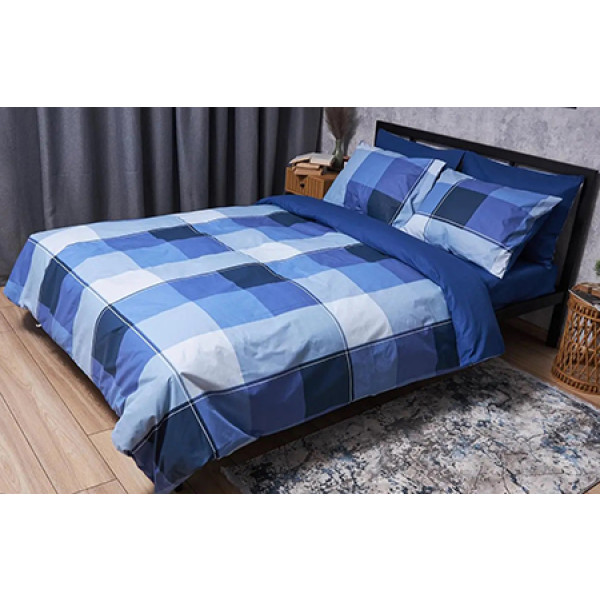 Фото - Комплект постільної білизни Moon&Star Бязь Gold Люкс Finland Blue 175х210 нав. 4х70х70 (MS-820004874) Фото - Комплект постільної білизни Moon&Star Бязь Gold Люкс Finland Blue 175х210 нав. 4х70х70 (MS-820004874)