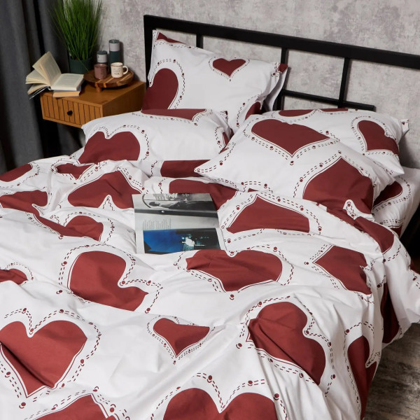Фото - Комплект постільної білизни Moon&Star Бязь Gold Люкс Romantic Mood 175х210 нав. 2х40х60 (MS-820008755)