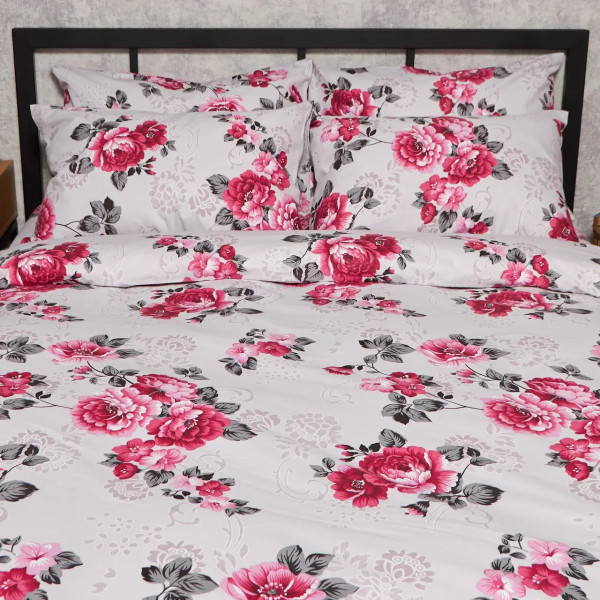 Фото - Комплект постільної білизни Moon&Star Бязь Gold Люкс Rose Whisper 143х210 см нав. 2х40х60 (MS-820009710)