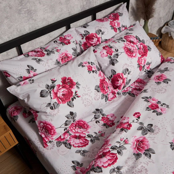 Фото - Комплект постільної білизни Moon&Star Бязь Gold Люкс Rose Whisper 143х210 см нав. 2х40х60 (MS-820009710)