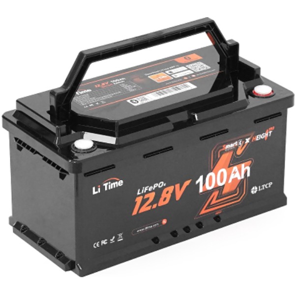 Фото - Акумулятор для ДБЖ Li-TIME 12.8V (L12V100-100-H190-BT4AC150)