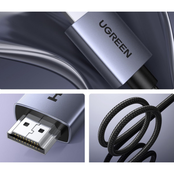 Фото - Кабель HDMI UGREEN HD153 HDMI 2.0 to HDMI 2m Black (25299)
