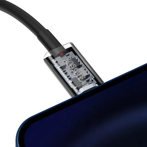 Фото - Кабель синхронізації даних Baseus Superior Fast Charging USB-C-Lightning, 1м Black (6932172631970)