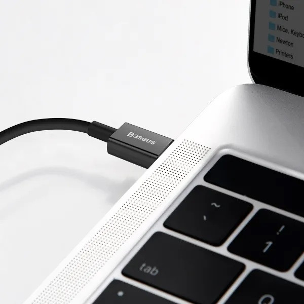 Фото - Кабель синхронізації даних Baseus Superior Fast Charging USB-C-Lightning, 1м Black (6932172631970)